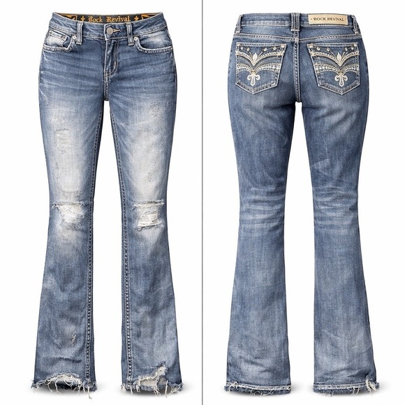 Rock Revival Arjean Easy Ankle Skinny Jeans Buckle Womens 28 Stretch RHINESTONE - Picture 2 of 13